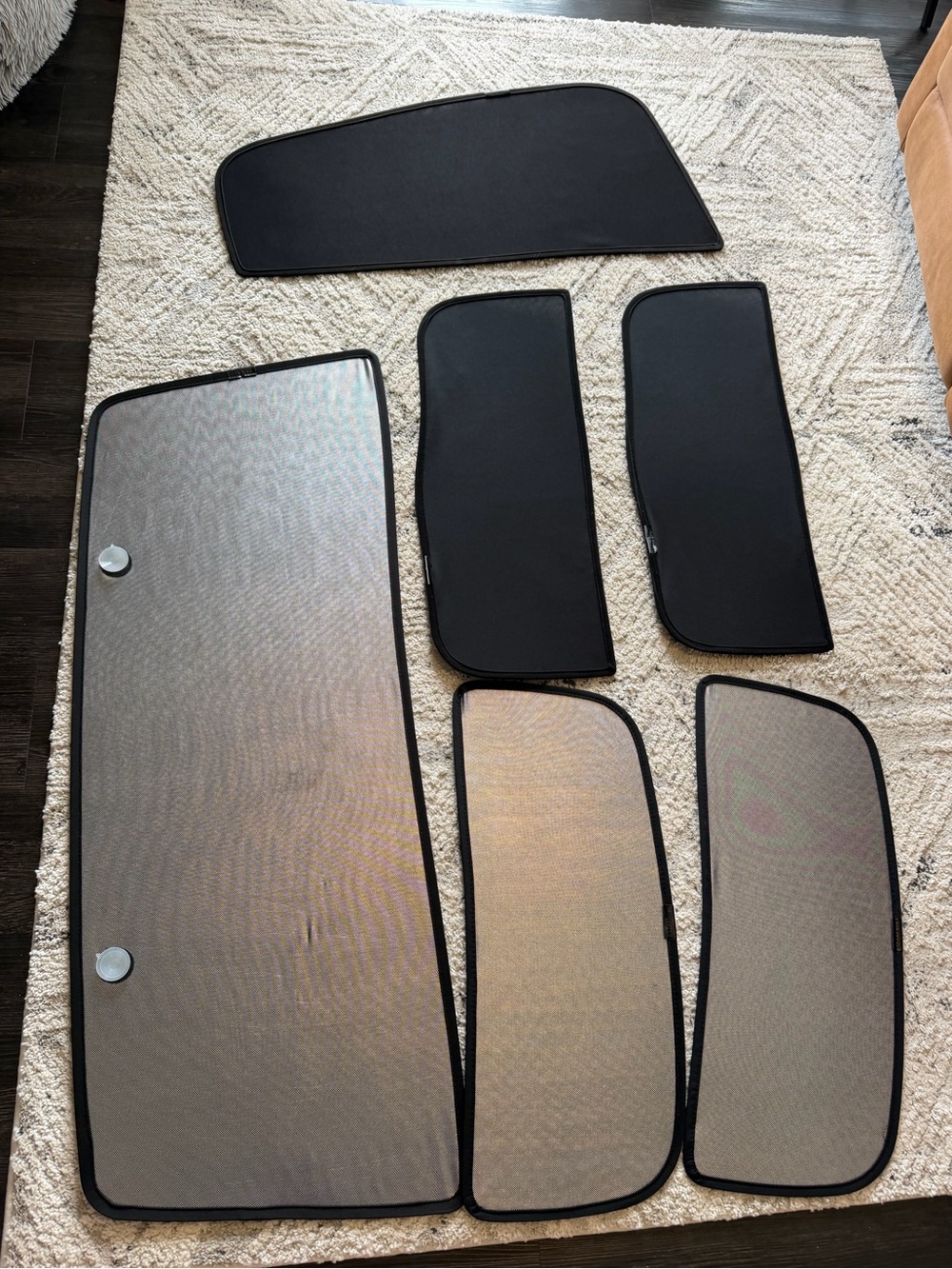 Tesla X Window Sunshade Set - Black
